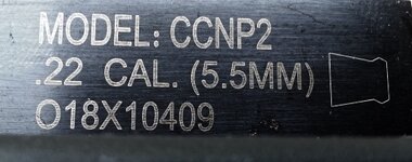 Crosman Crusher NP .22 Cal. #CCNP2SX Pellet Rifle- Serial# O18X10409.jpg