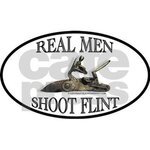 real_men_shoot_flint_oval_sticker.jpg