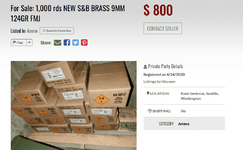 Screenshot_2020-10-02 ARMSLIST - For Sale 1,000 rds NEW S B BRASS 9MM 124GR FMJ.png