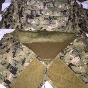 Releaseable Body Armor Vest -- interior view