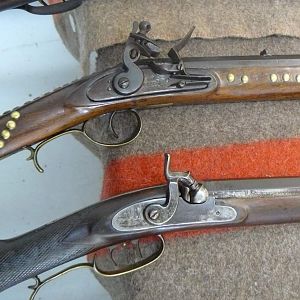 Two late period trade rifles...1840's-1860's