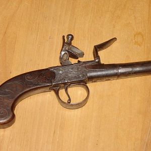 Joseph Barbar "box lock " flintlock pistol...circa 1760's